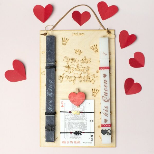 KING OF MY HEART lamp with jewel