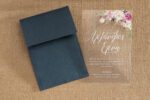 Wedding invitation PLEXIGLASS ”FLORAL”