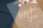Wedding invitation PLEXIGLASS ”FLORAL”