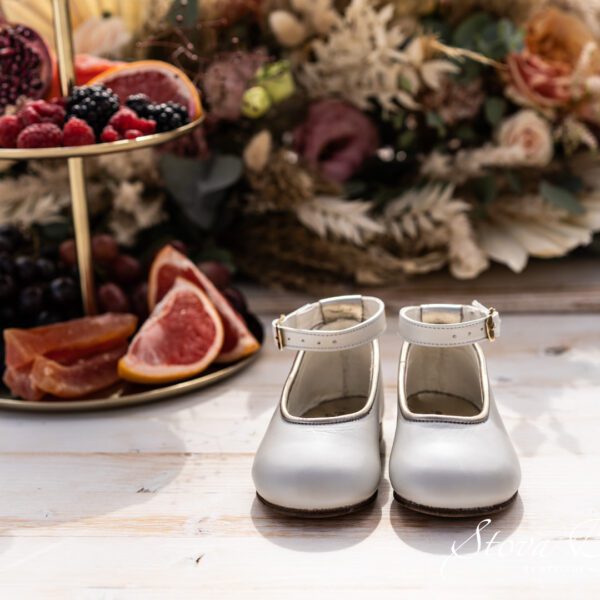 Christening anatomical shoes Stova Bambini  off white