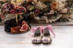 Christening anatomical shoes Stova Bambini floral