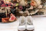 Christening anatomical shoes Stova Bambini  off white with pearls