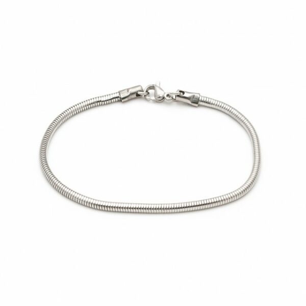 Chain Bracelet ‘Snake Round’ Silver