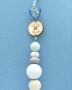 Παιδικό Γούρι Κέντημα Αρκουδάκι Σιέλ