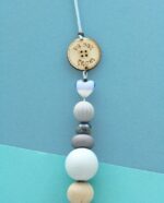 Baby Charm Embroidery Elephant Blue Baby Charm Embroidery Elephant Blue