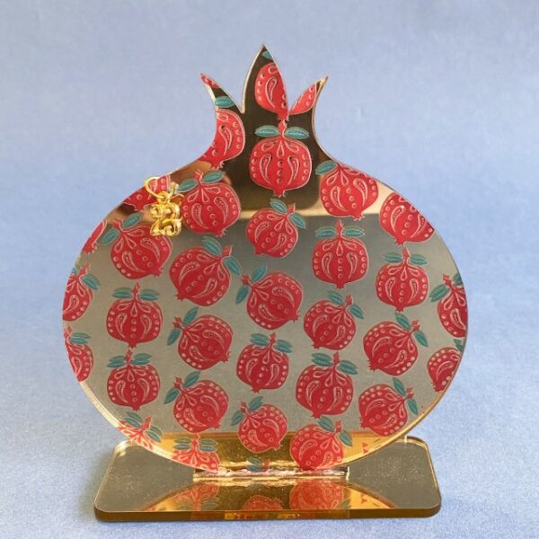 Table charm gold pomegranate with pomegranate Table charm gold pomegranate with pomegranate