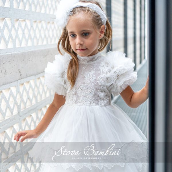 Βαπτιστικό φόρεμα Stova Bambini ”SNOWDROP” AW22/23 G2 Βαπτιστικό φόρεμα Stova Bambini ”SNOWDROP” AW22/23 G2