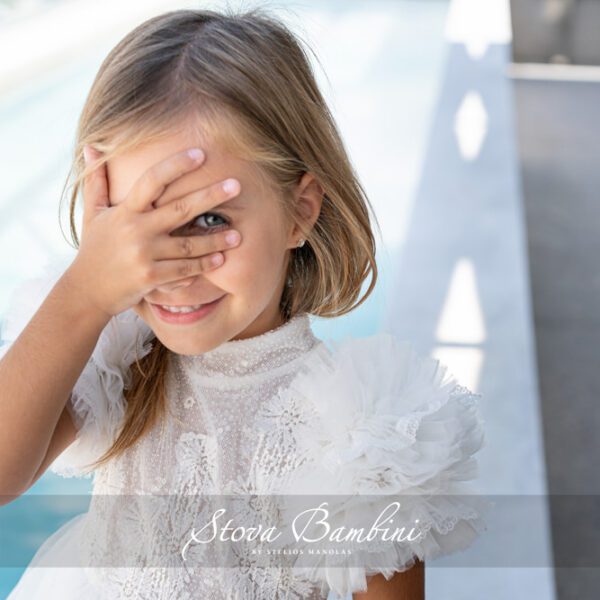 Βαπτιστικό φόρεμα Stova Bambini ”SNOWDROP” AW22/23 G2 Βαπτιστικό φόρεμα Stova Bambini ”SNOWDROP” AW22/23 G2