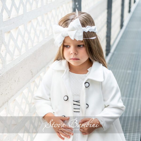 Μοχέρ παλτό off white | Stova Bambini AW22/23 G8 Μοχέρ παλτό off white | Stova Bambini AW22/23 G8