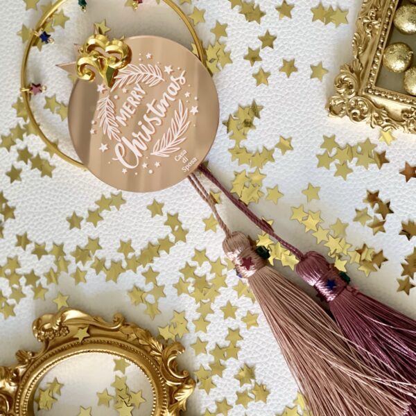 Pomegranate charm ”Merry Christmas”