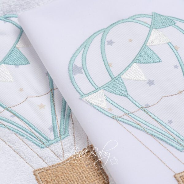 Exclusive ”Air Balloon” baptism cloth set Exclusive ”Air Balloon” baptism cloth set