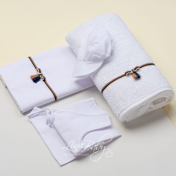 Essential oil cloth baptism set “Samothraki” Essential oil cloth baptism set “Samothraki”