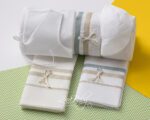 Set Essential ”Sea Waves” baptism cloth