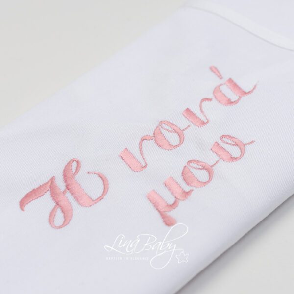 Ποδιά ”Η νονά μου” κεντημένη