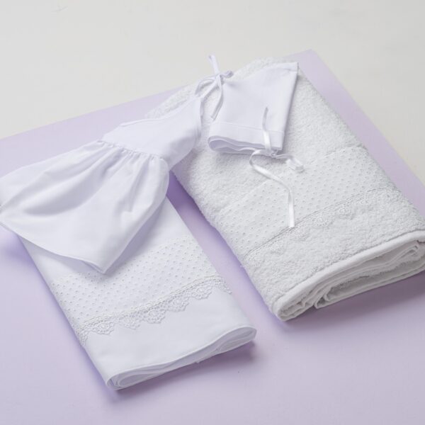 Essential “Patmos” christening cloth set Essential “Patmos” christening cloth set