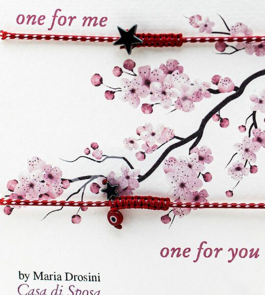 SET of 2 hand-made bracelets with hematite stars