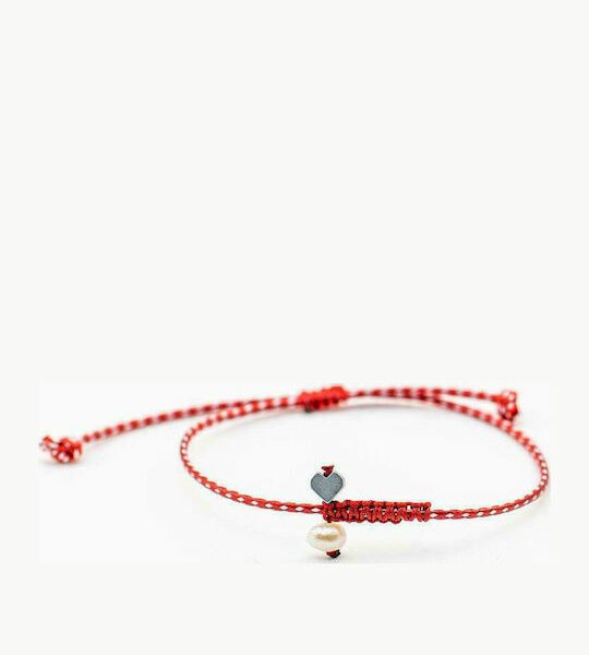 SET of 2 handmade bracelets with heart and star made of hematite and pearl SET of 2 handmade bracelets with heart and star made of hematite and pearl