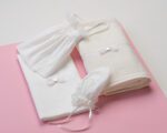 Baptism oil cloth set Exclusive ”Iris”