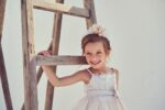 Asymmetric kipur lace dress by Aslanis Baby Asymmetric kipur lace dress by Aslanis Baby