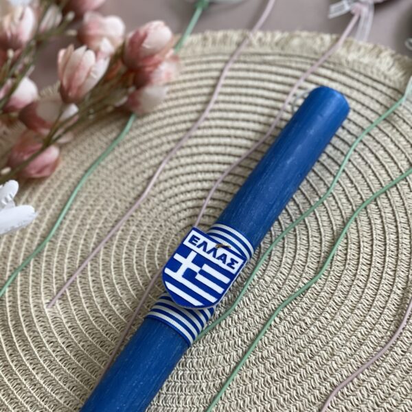 Λαμπάδα Ελληνική σημαία