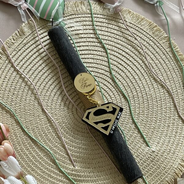 “Super Dad” candle