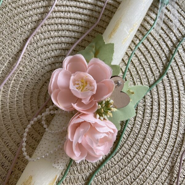 ”Flowers & pearls” candle