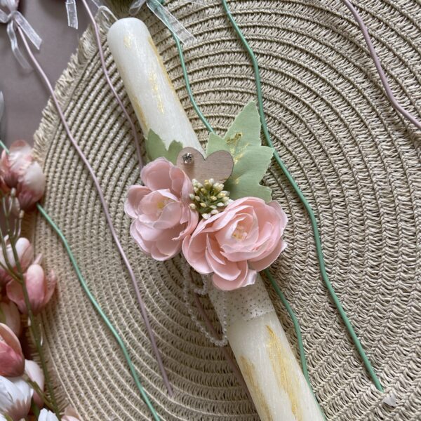 ”Flowers & pearls” candle