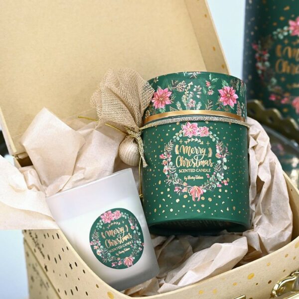 Κερί πράσινο christmas bouguet