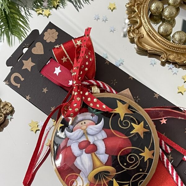 Γούρι Αγ.Βασίλης με τρομπέτα