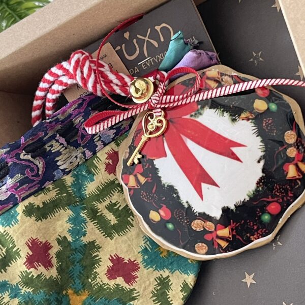 Γούρι Στολίδι μεταλλικό-Στεφάνι