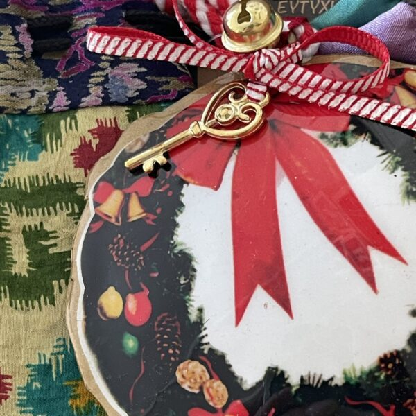 Γούρι Στολίδι μεταλλικό-Στεφάνι