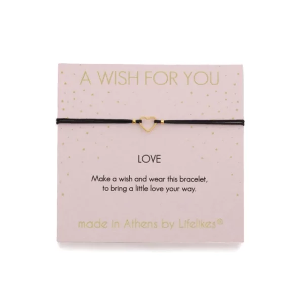 Ευχούλα “Love” Χρυσό Βραχιόλι Γυναικείο