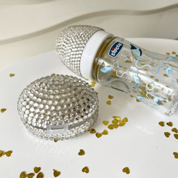 ΣΕΤ Μπιμπερό βάπτισης Chicco Luxury blue και κουτάκι