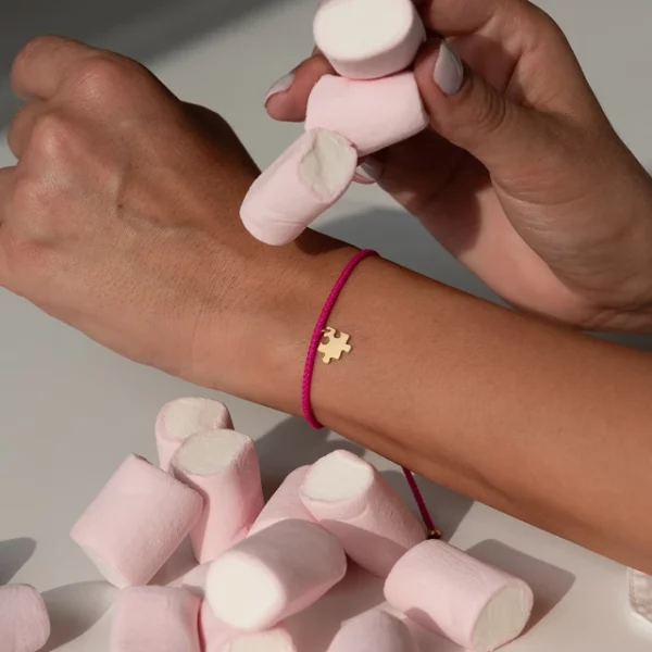 Ευχούλα “Missing Piece” Χρυσό Βραχιόλι Γυναικείο