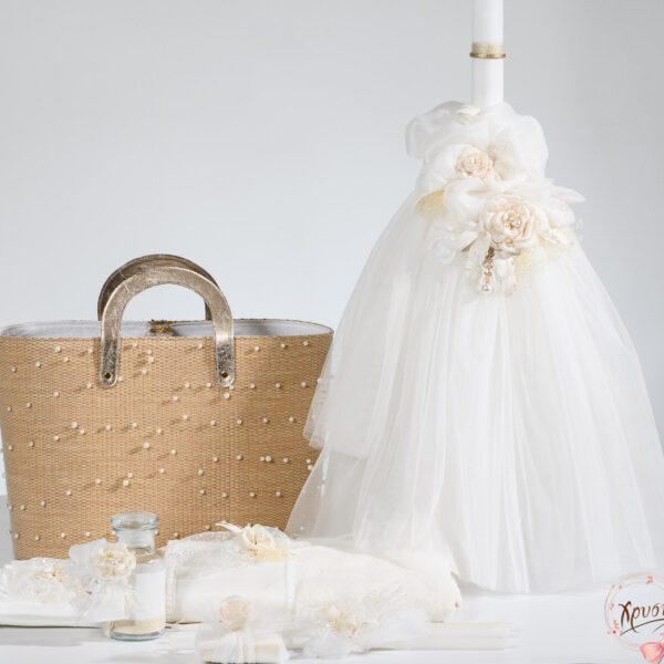 Set βάπτισης Roses and Pearls