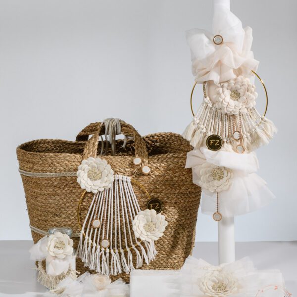 Set βάπτισης Gold Circle Boho