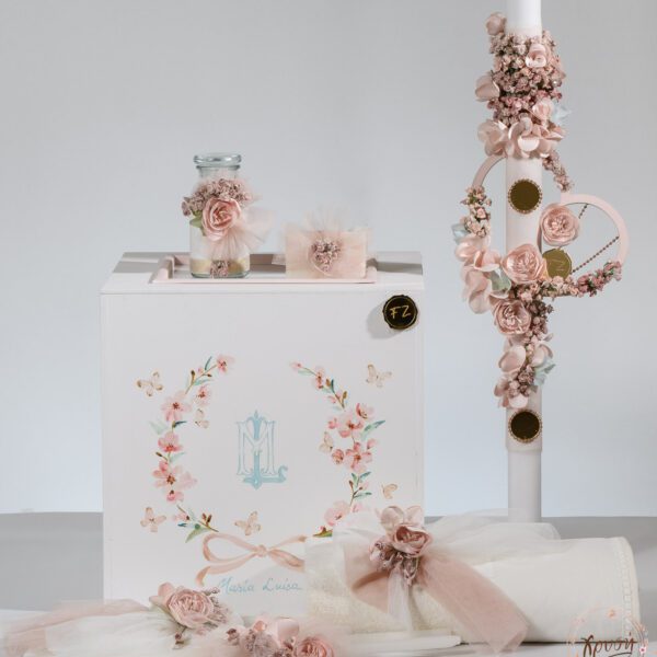 Set βάπτισης Heart of Roses