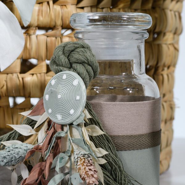 Σετ βάπτισης Boho mint με τρόλεϊ