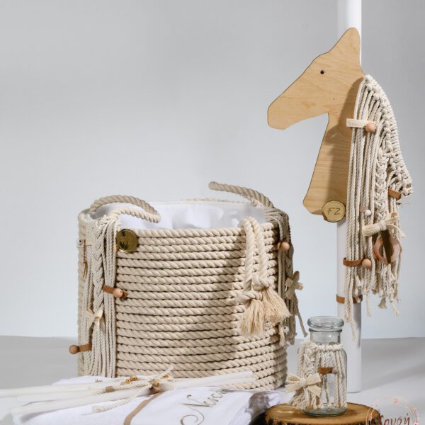 Σετ βάπτισης άλογο μακραμέ