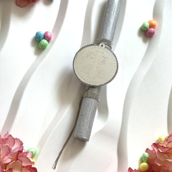 Λαμπάδα ”Κωνσταντινάτο ασημί”