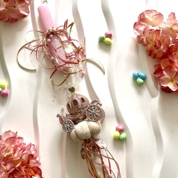 Λαμπάδα άμαξα με κολοκύθα ”Fairytale”