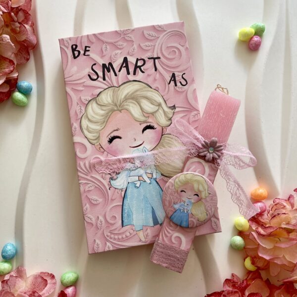 Σετ λαμπάδα & καμβάς ”Frozen”