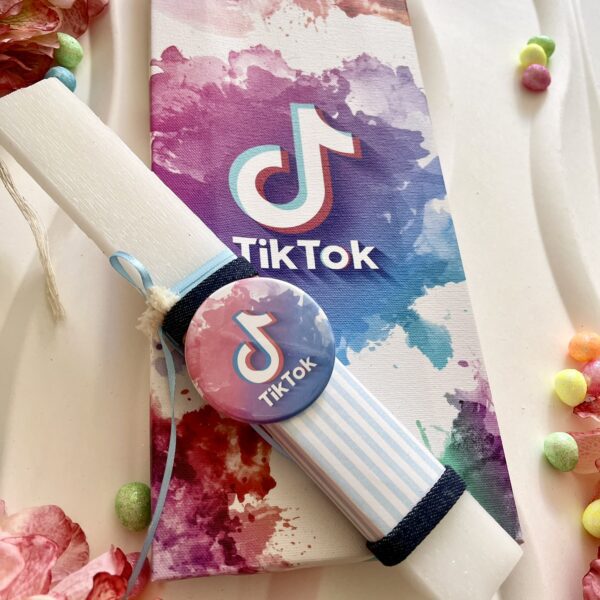 Σετ λαμπάδα & καμβάς ”ΤΙΚ-ΤΟΚ”