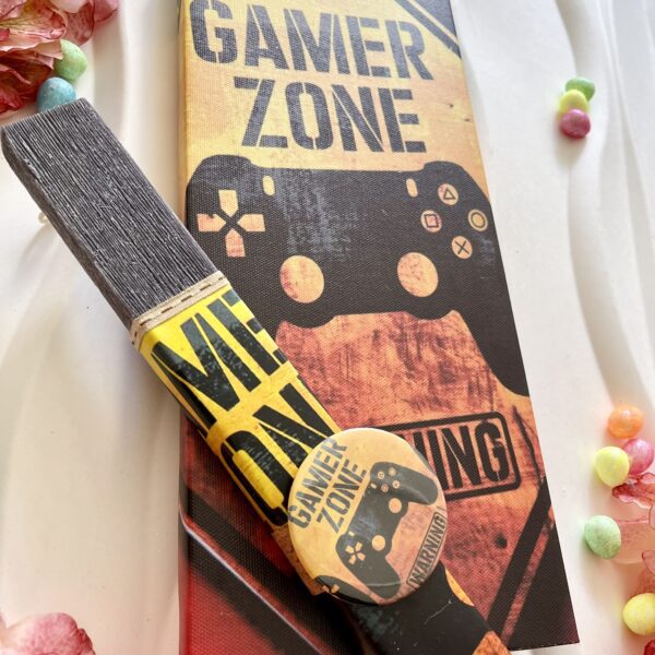 Σετ λαμπάδα & καμβάς ”Gamer Zone”