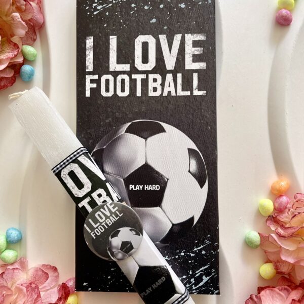 Σετ λαμπάδα & καμβάς ”Football”