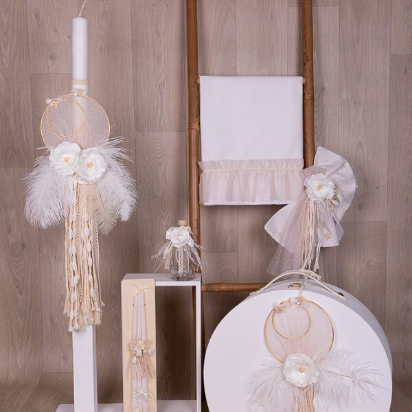 Βαπτιστικό πακέτο white Feathers