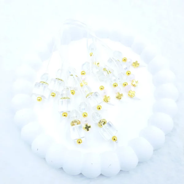 Μαρτυρικό μπεγλέρι με διάφανες χάντρες KYMI