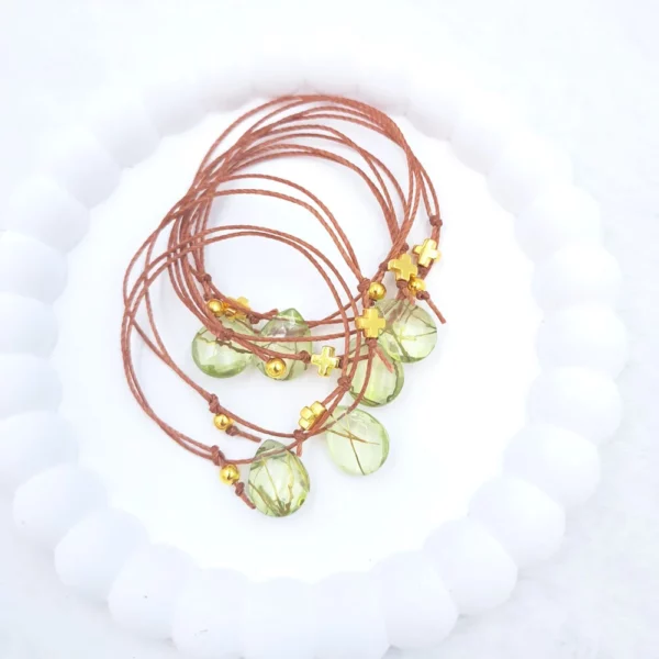 Μαρτυρικό βραχιόλι με κρύσταλλο δάκρυ kymi