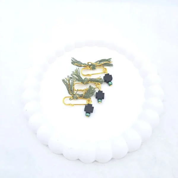 Μαρτυρικό πέτου με παραμάνα χρυσή kymi