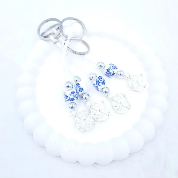 Ασημί μαρτυρικό μπρελόκ με Κωνσταντινάτο kymi